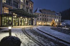 An illustrative photo of a hotel.