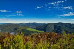 An illustrative photo of a scenic view of mountains.