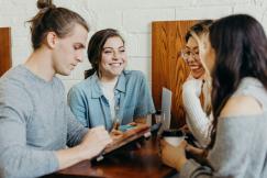 An illustrative photo of people working together 
