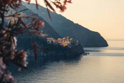 An illustrative photo of body of water near the mountain