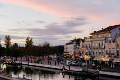 An illustrative photo of the river near buildings.