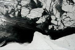 An illustrative photo of ice covering a sea