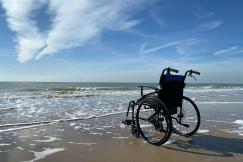 An illustrative photo of a wheelchair.