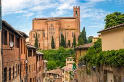 An illustrative photo of buildings in Siena, Italy