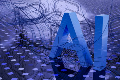 An illustrative photo of the letters AI.