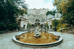 An illustrative photo of a fountain in the middle of a park