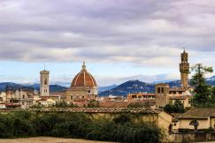 An illustrative photo of a view of the city of Florence, Italy.