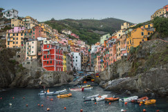 An illustrative photo of a city in Italy near the sea