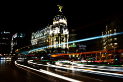 An illustrative photo of time lapse photography of cars