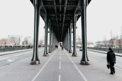 An illustrative photo of a bike lane in Paris. 