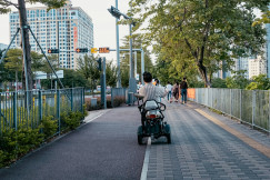 An illustrative photo of a person in a wheelchair.