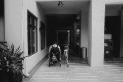 An illustrative photo of a man in a wheelchair.