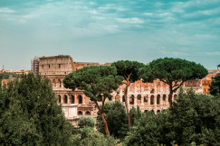 An illustrative photo of Colosseum in Rome, Italy