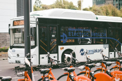 An illustrative photo of a city bus.