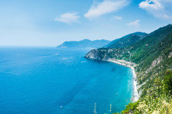 An illustrative photo of the mountains near the ocean.