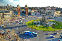 An illustrative photo of transport on a road in Barcelona.