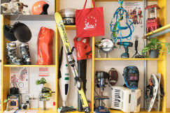 shelf with items