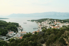 An illustrative photo of a view of a small town.
