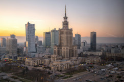 An illustrative photo of skyscrapers in a city.