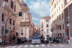 An illustrative photo of a European city street.