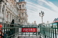 An illustrative photo of a sign that says metro.