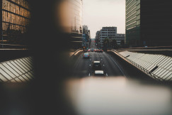 An illustrative photo of cars moving.