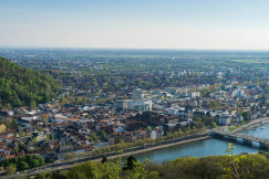 An illustrative photo of a view of city buildings during daytime.