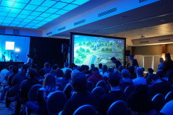 An illustrative photo of audience in a conference.