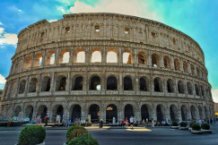 An illustrative photo of Colosseum in Rome.