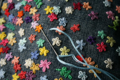 Flower embroidery