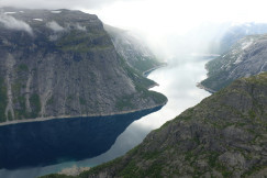 The view of a fjord