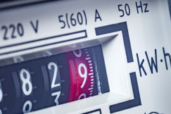 Picture of a device that measures the amount of electrical energy consumed