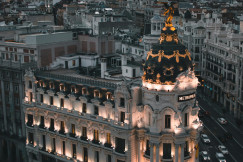 white-painted-buildings-under-gray-sky