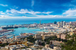 An image of a city of Genova