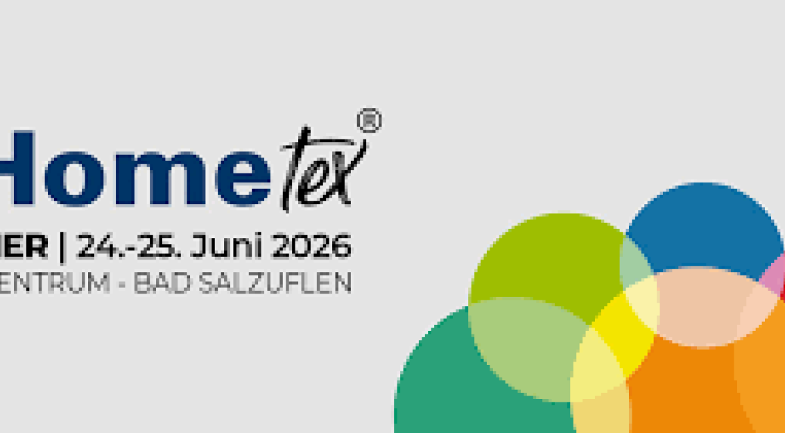 Hometex Summer 2026 logo featuring the Hometex branding, event dates and colourful overlapping circles representing the home textiles, bedding and sleep systems sector.