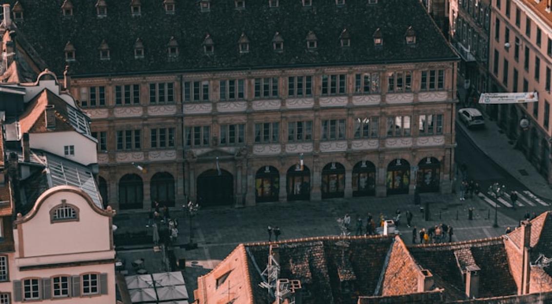 An illustrative photo of a city’s urban landscape in Strasbourg, France