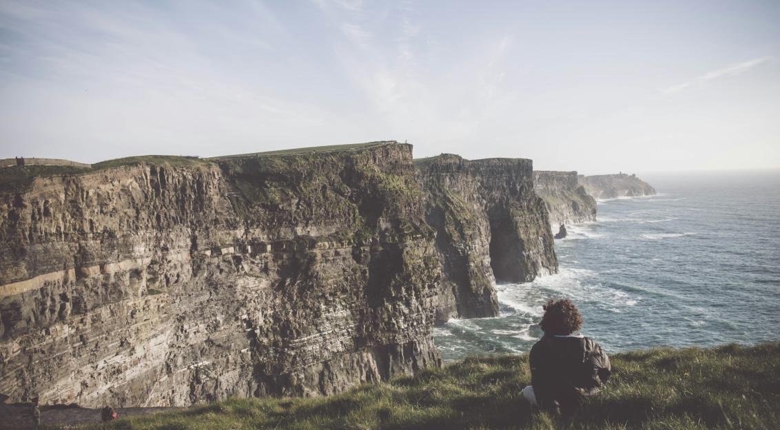 An illustrative photo of cliff near sea.