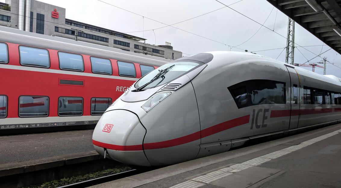 An illustrative photo of a train on a train station during daytime