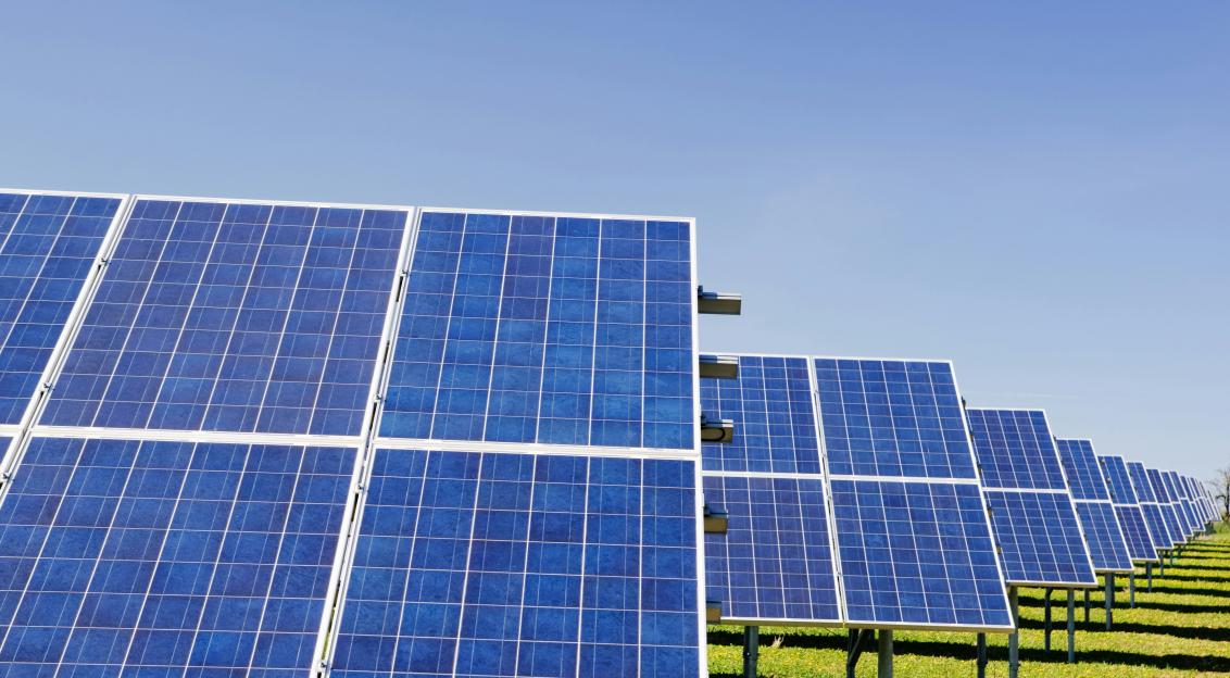 Photo by Unsplash An illustrative photo of blue solar power plant