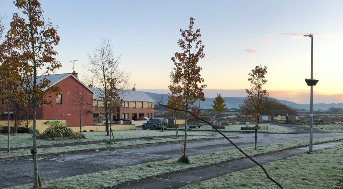 Photo by Unsplash An illustrative photo of a grassy field with trees and buildings.
