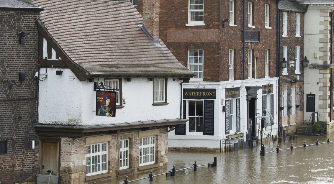 Image by Unsplash An illustrative photo of a flood in a town.