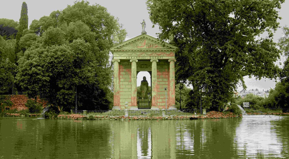 Photo by Unsplash An illustrative photo of a gazebo in the middle of a lake surrounded by trees.