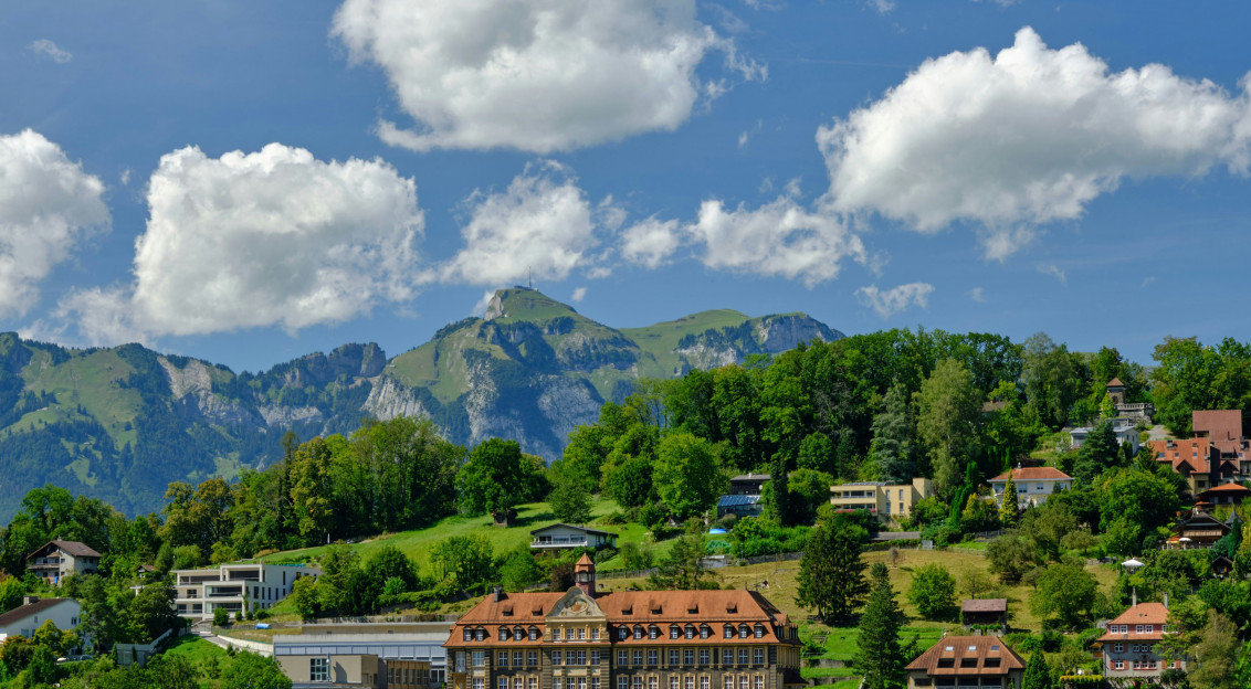Photo by Unsplash An illustrative photo of houses in the mountains.