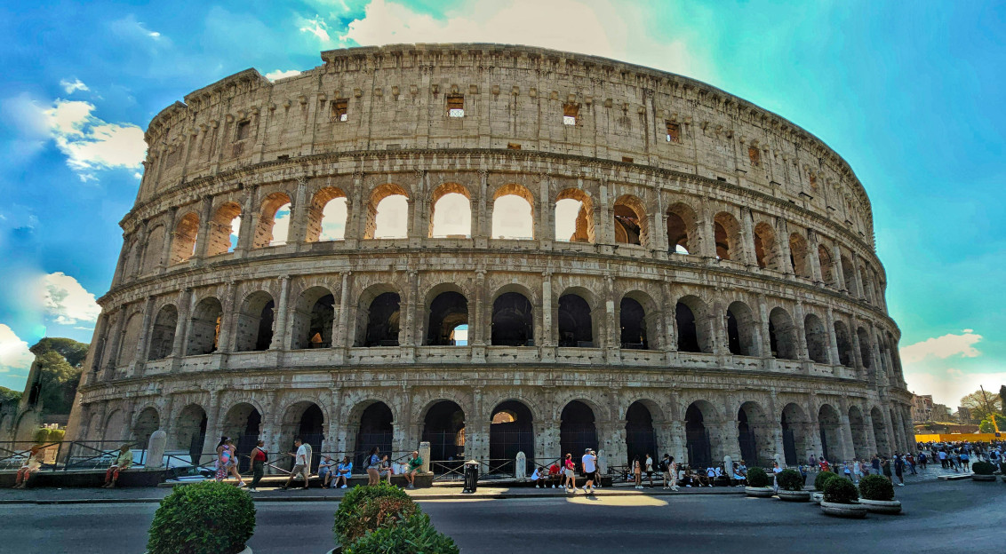 An illustrative photo of Colosseum in Rome.