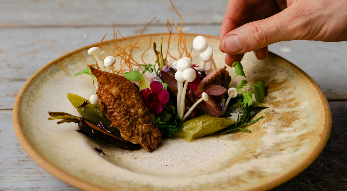 plate of cooked food