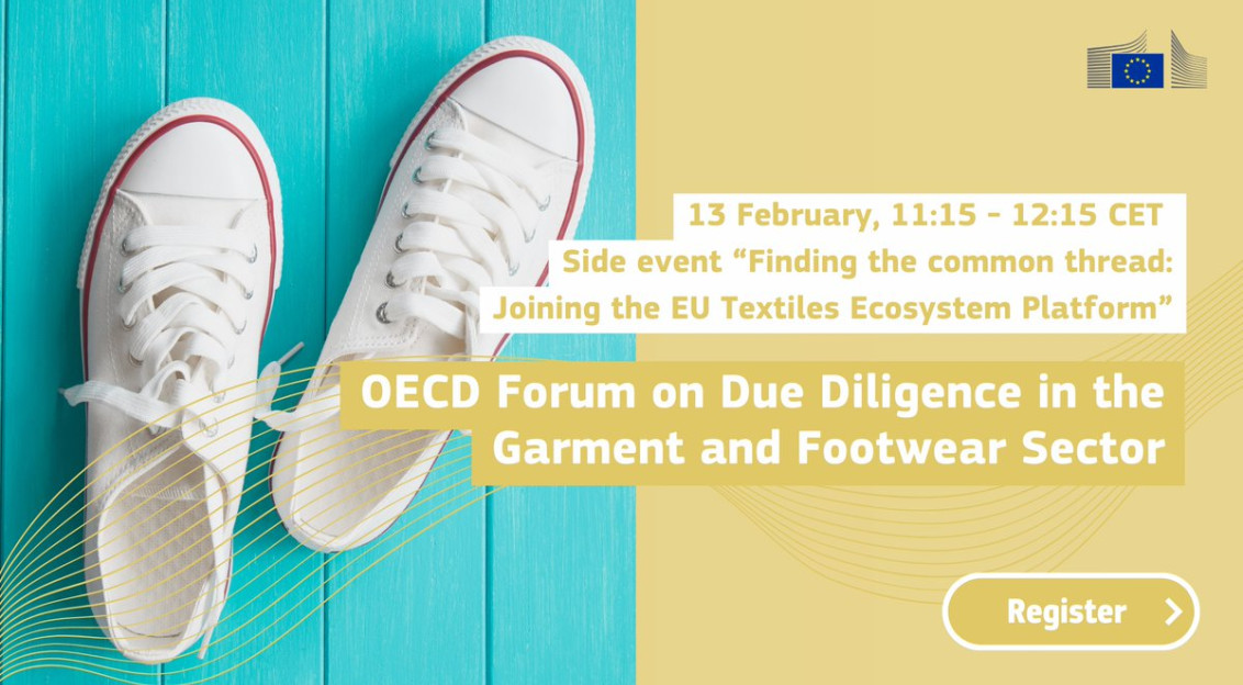 Event details and image of casual white shoes