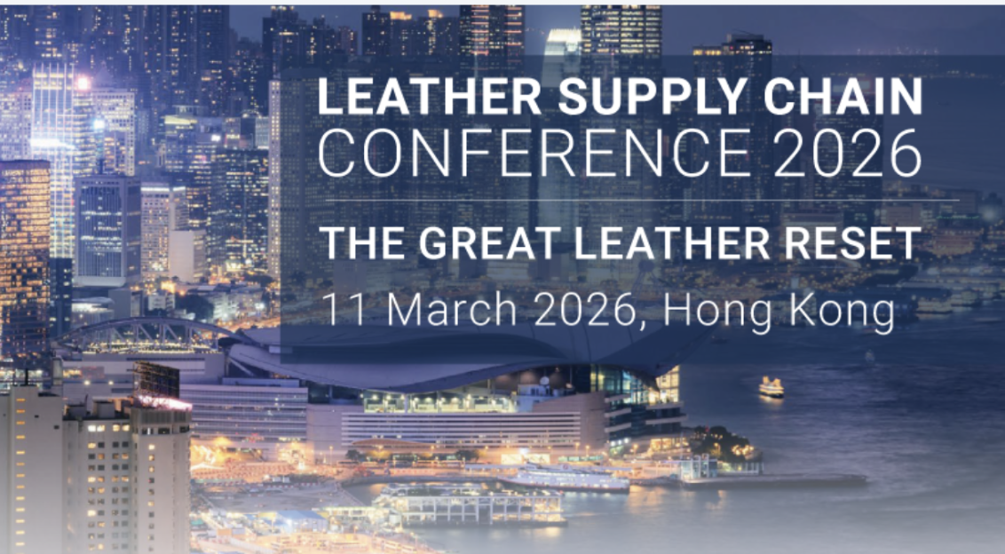 Promotion graphic for the Leather Supply Chain Conference 2026. 
