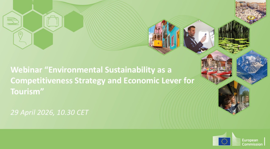 Illustrative image of the Webinar Environmental Sustainability as a Competitiveness Strategy and Economic Lever for Tourism