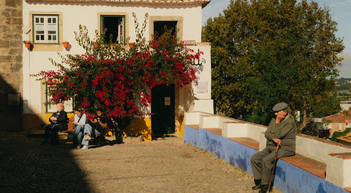 An illustrative photo of a small village on a sunny day