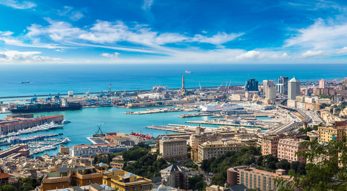 An image of a city of Genova